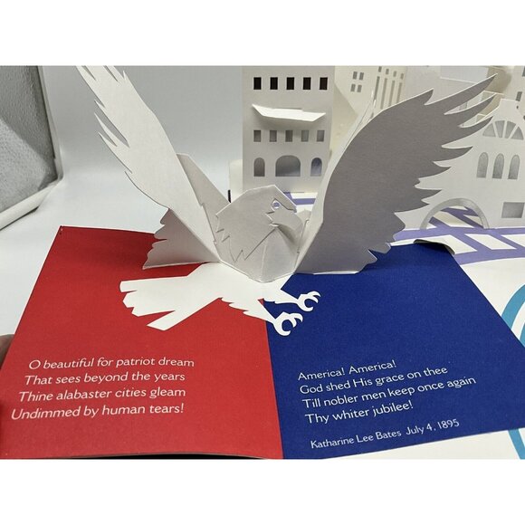 America the Beautiful by Robert Sabuda Pop-Up Book 2004 Little Simon Publisher - Picture 15 of 16